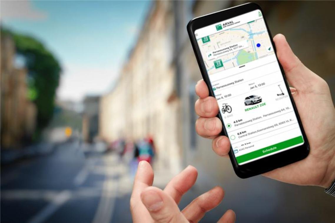 Il Car Sharing permette ai dipendenti di prenotare via app una vettura per le loro trasferte.
